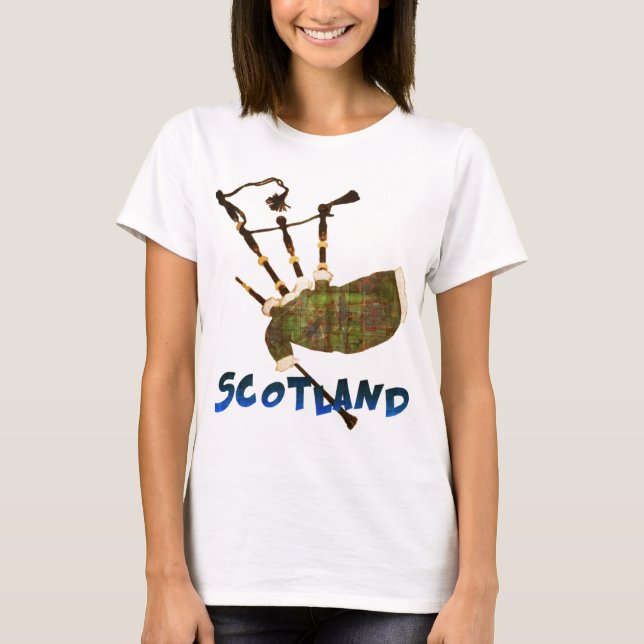 T-shirt Scotland Bagpipes (Devant)