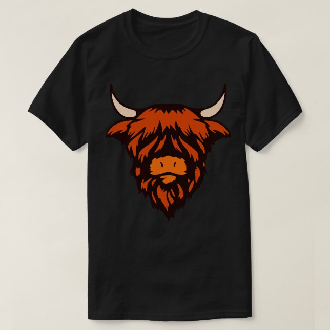 T-shirt Scotland Hairy Coo 1 (Design devant)