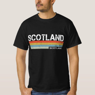 T-shirt Scotland Retro Vintage Stripes