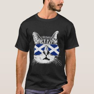 T-shirt Scotland Scotland Drapeau Scot Cat Pride Uk