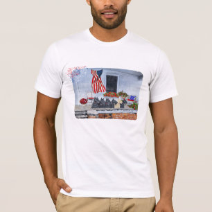 T-shirt Scotties roux et noirs patriotiques
