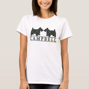 T-shirt Scottish Campbell Tartan Scottie