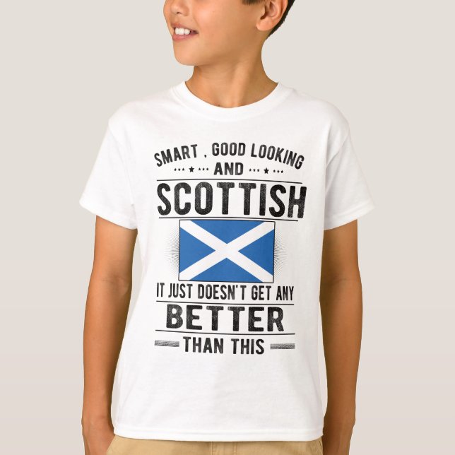 T-shirt Scottish Flag Scotland Heritage Scottish Roots (Devant)