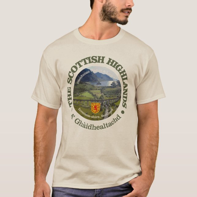 T-shirt Scottish highlands (Devant)