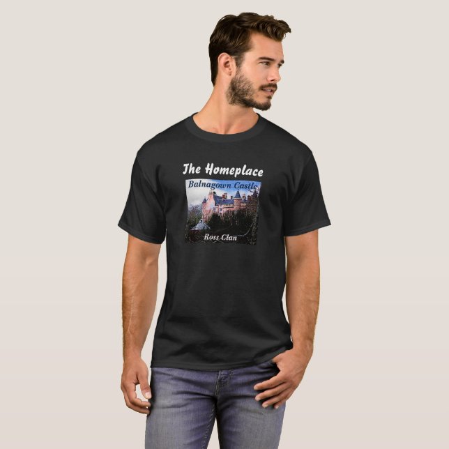 T-shirt Scottish Ross Clan Balnagown Castle Highland Games (Devant entier)