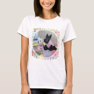 T-shirt Scottish Terrier et West Highland White Terrier