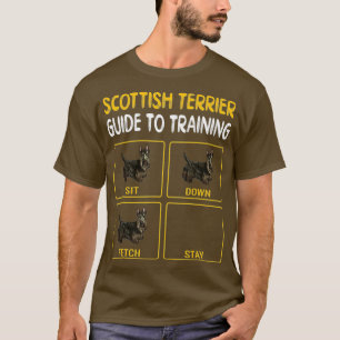 T-shirt Scottish Terrier Guide Pour L'Entraînement De L'Ob