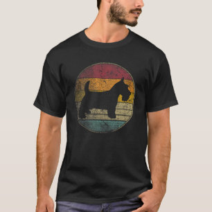 T-shirt Scottish Terrier Scottie Dog Vintage Distressed Re