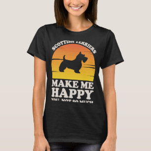 T-shirt Scottish Terriers me rendent des vêtements heureux