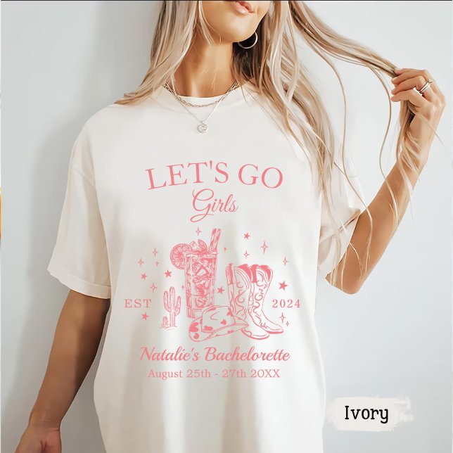 T-shirt Scottsdale Bachelorette Party Let's Go Girl (Créateur téléchargé)