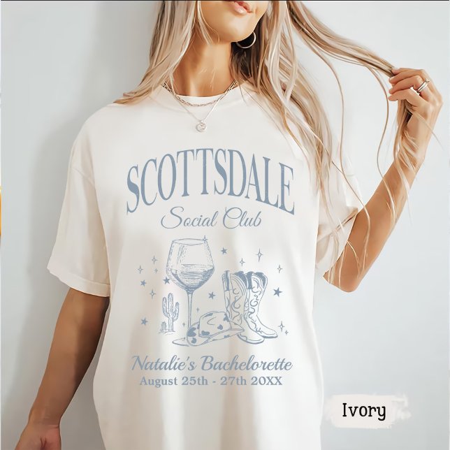 T-shirt Scottsdale Bachelorte Party Social Club (Créateur téléchargé)