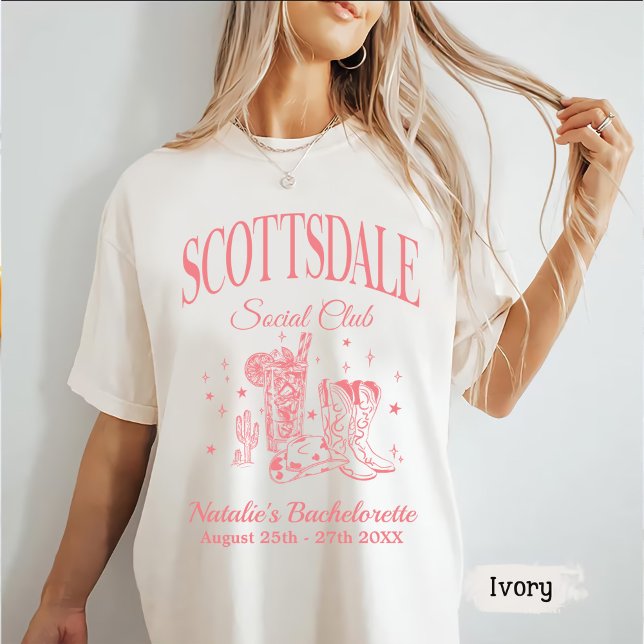 T-shirt Scottsdale Bachelorte Party Social Club (Créateur téléchargé)