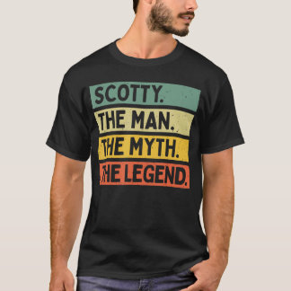 T-shirt Scottyhe l'homme Mythhe Légende Drôle Personnalisé