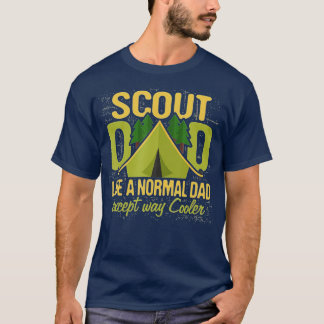 T-shirt Scout Dad  Cub Leader Boy Camping Scouting roop Gi