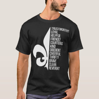 T-shirt Scout Law Scouting Traits Drôle Garçon Vacance d'é