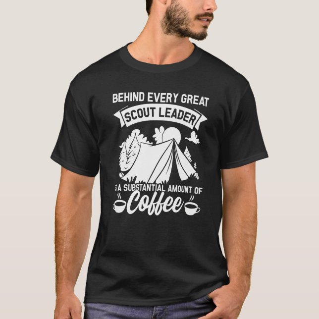 T-shirt Scout Leaders and Coffee Scouts Scouting (Devant)
