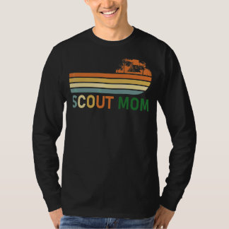 T-shirt Scout Maman Fier Mère Scouter Vintage Graphisme Mo