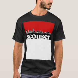 T-shirt Scouter Liverpool Red Skyline Design