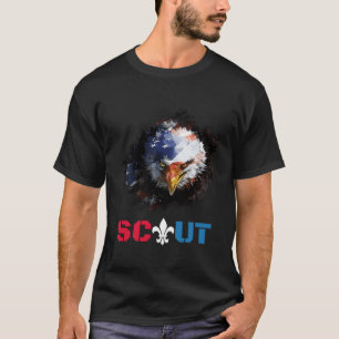 T-shirt Scoutisme Patriotique Boy Girl Scouting Lover Us D