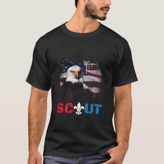 T-shirt Scoutisme Patriotique Boy Girl Scouting Lover Us D
