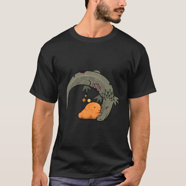 T-shirt Scp-999 Scp-682 Monstre Tickle Difficile À Détruir (Devant)
