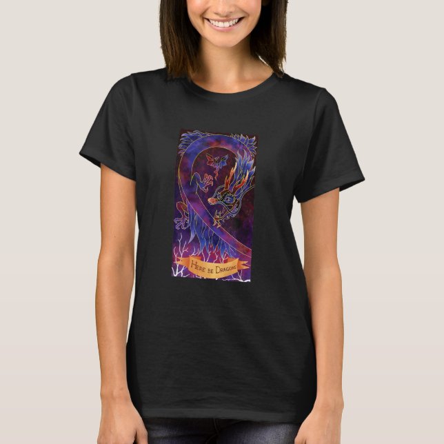T-shirt Scp Foundation Où Les Dragons Sont Passés Scp 1762 (Devant)
