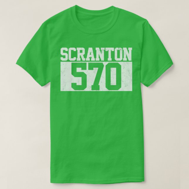 T-shirt Scranton 570 Indicatif régional Vintage (Design devant)