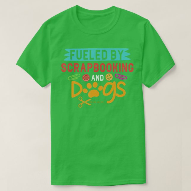 T-shirt Scrapbooking Et Scrapbooker De Chiens Scrapbook Ar (Design devant)