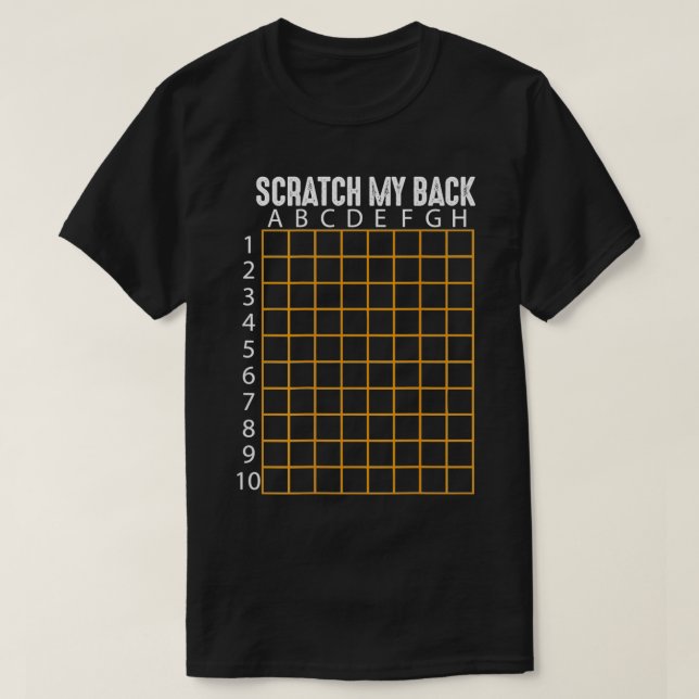 T-shirt Scratch My Back Funny Back Scratcher Scratching  (Design devant)