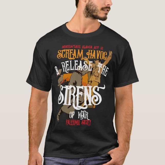 T-shirt Scream Havoc Turnagain Arm Sirens War Alaska (Devant)
