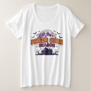T-Shirt Scream Queen Grande Taille Film d'Horreu