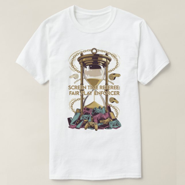 T-shirt Screen Time Referee T Shirt, Fair Play Enforcer (Design devant)