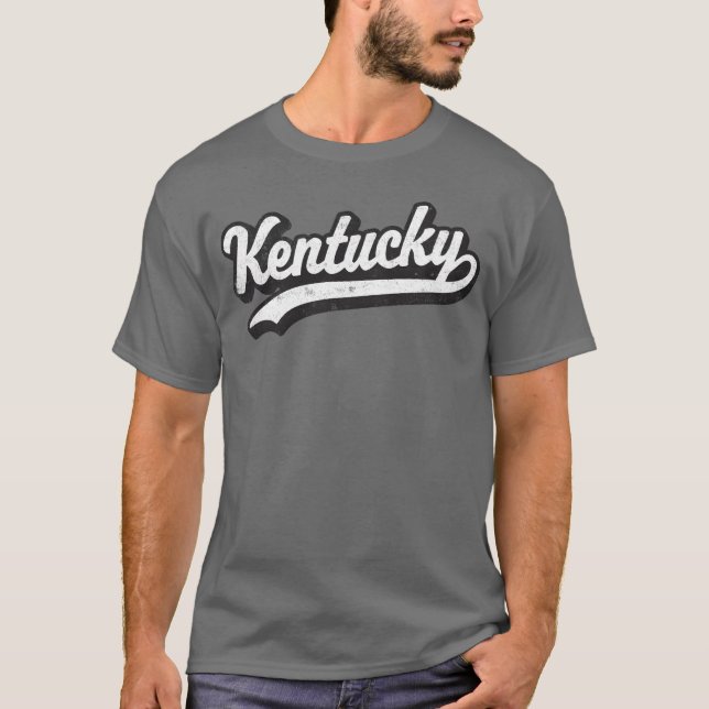 T-shirt Script de baseball Kentucky Sports rétro (Devant)