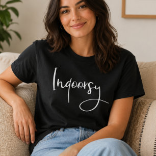 T-shirt Script drôle pour intérieurs