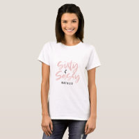 Script girly rose chic soixante & sassy 60e annive
