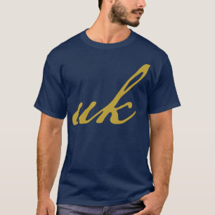 T-shirt Script Gold de typographie britannique