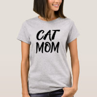 T-SHIRT SCRIPT SIMPLE DE CAT MOM