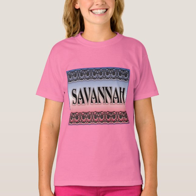 T-shirt Scrollwork de Savannah (Devant)
