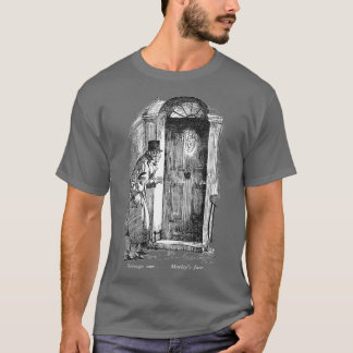 T-shirt Scrooge vit le visage de Marley