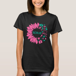 T-shirt Scrub life Sunflower Nurse day NURSE WEEK 2021 chr