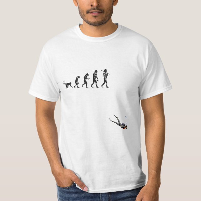 T-shirt SCUBA Diving Evolution (Devant)