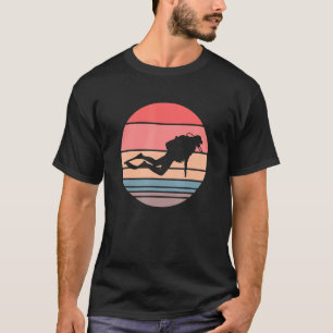 T-shirt Scuba Retro Sunset Plongée sous-marine