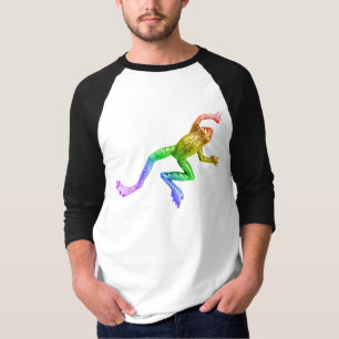 T-shirt Sculpture de grenouille arc-en-ciel de SlipperyJoe