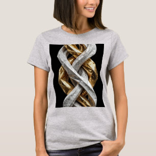 T-shirt Sculpture de ruban mosaïque de luxe Inter 3D Pre