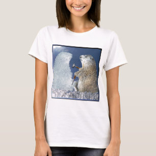 T-shirt Sculpture en glace de jour de Groundhog