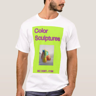 T-shirt Sculptures de couleur brillantes