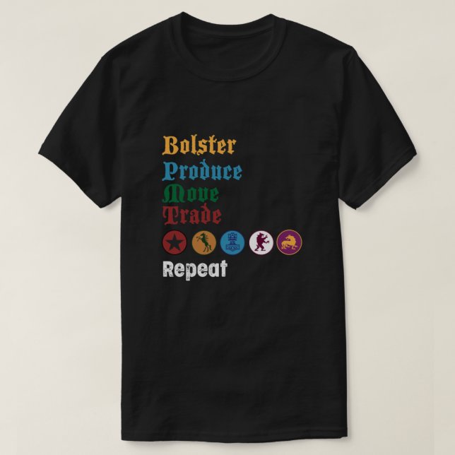 T-shirt Scythe Bolster, Produire, Déplacer, Commerce, Tabl (Design devant)