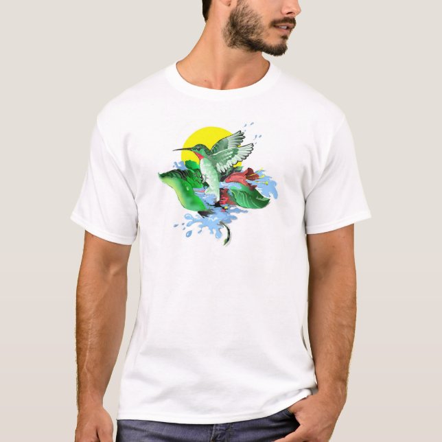 T-shirt Se baigner de colibri (Devant)