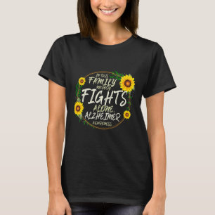 T-shirt Se bat seul. Soutien familial. Alzheimer
