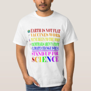 T-shirt Se battre pour la science drôle et réel